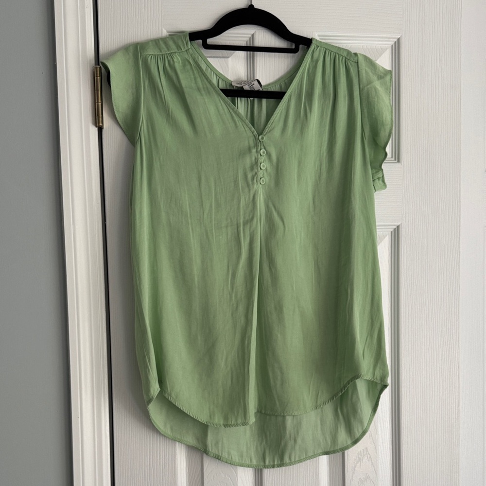 Rachel Zoe Light Green Blouse